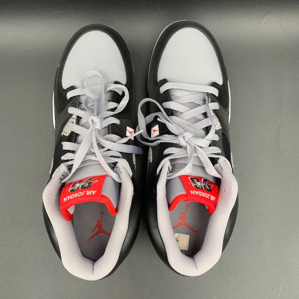 Nike Air Jordan Stadium 90 Baseball Cleats Black Grey Elephant HQ0210-060 10.5 - Picture 9 of 10